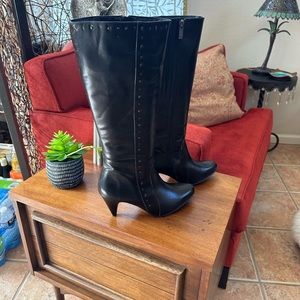 Duo Ted& Muffy Wide Calf Leather Boots 41 NWOT